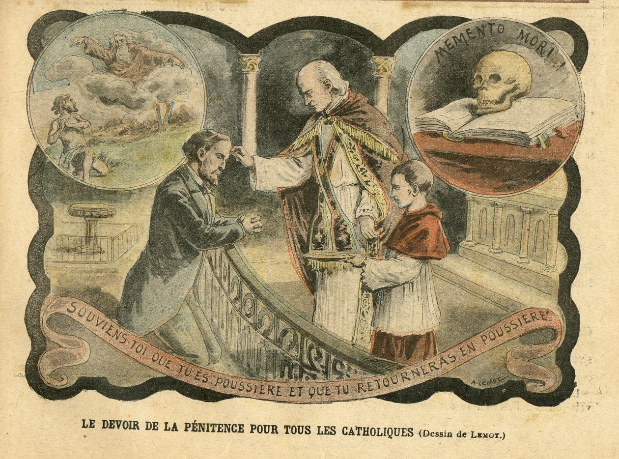 Ilustrace Achille Lemota (1846-1909) v Le Pelerin od Achille Lemot
