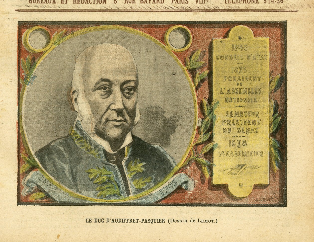 Ilustrace Achille Lemot (1846-1909) v Le Pelerin od Achille Lemot