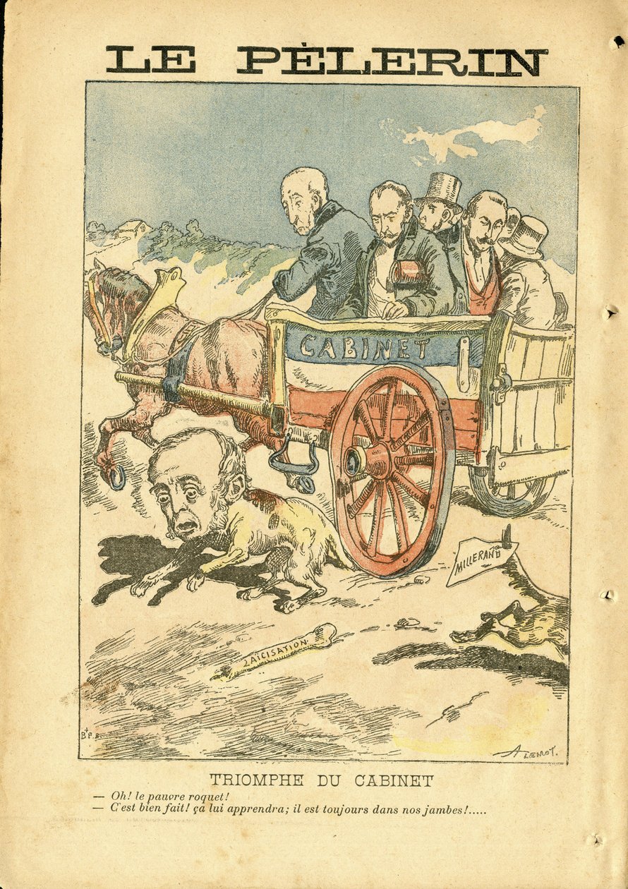 Ilustrace Achille Lemot (1846-1909) v Le Pelerin od Achille Lemot