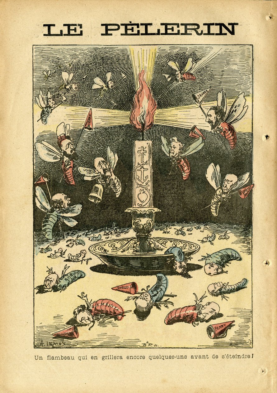 Ilustrace Achille Lemot (1846-1909) v Le Pelerin od Achille Lemot