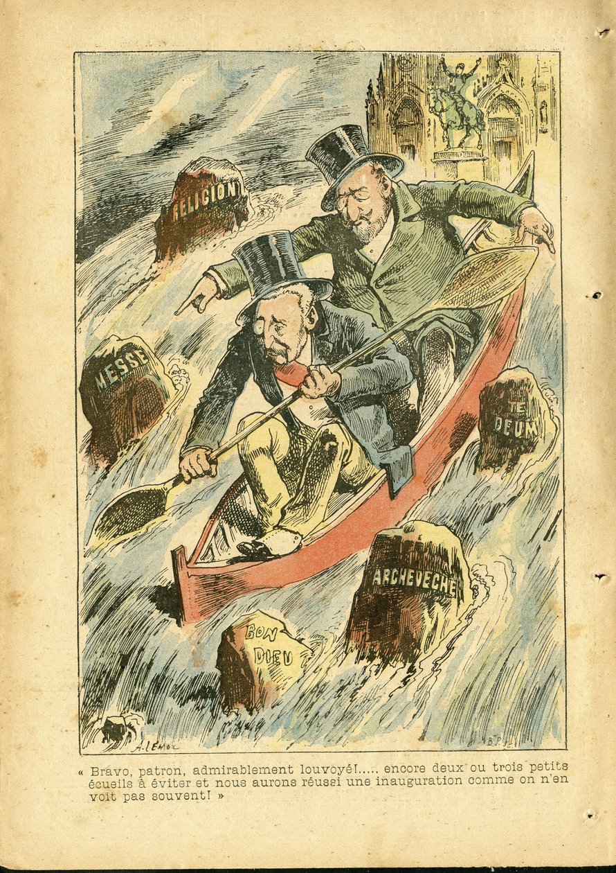 Ilustrace Achille Lemot (1846-1909) v Le Pelerin od Achille Lemot