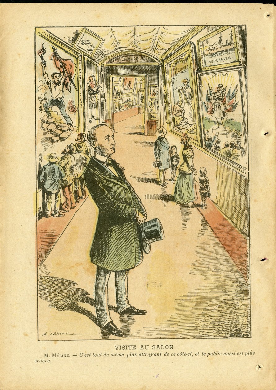 Ilustrace Achille Lemot (1846-1909) v Le Pelerin od Achille Lemot
