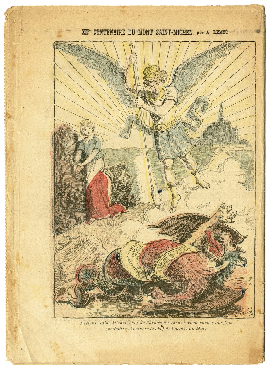Ilustrace Achille Lemot (1846-1909) v Le Pelerin od Achille Lemot