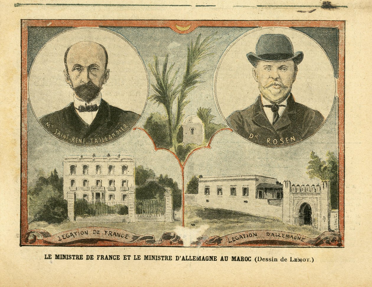 Ilustrace Achille Lemot (1846-1909) v Le Pelerin od Achille Lemot