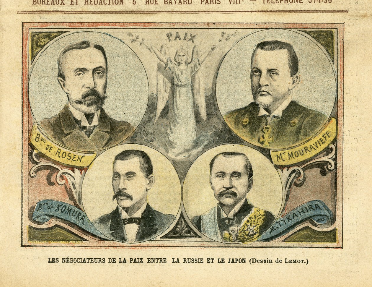 Ilustrace Achille Lemot (1846-1909) v Le Pelerin od Achille Lemot