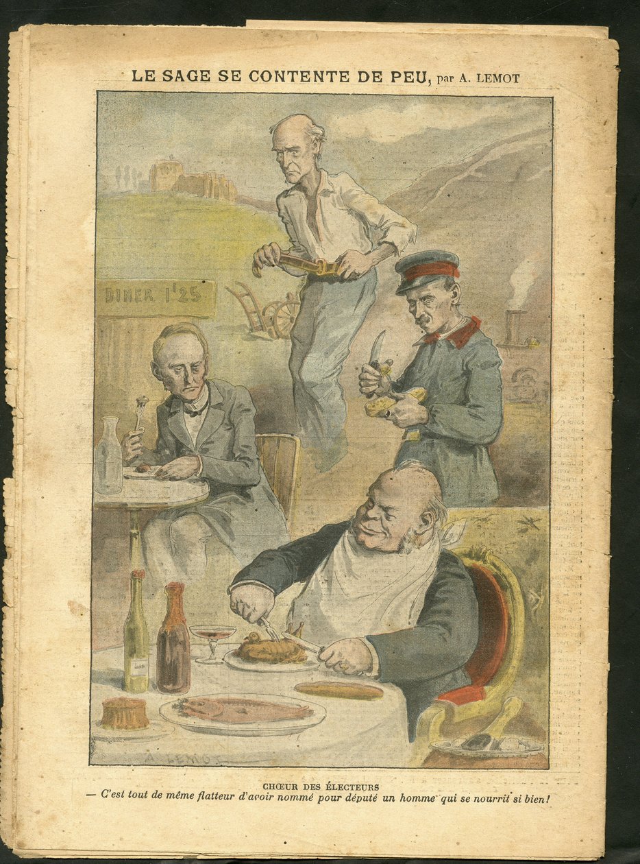 Ilustrace Achille Lemot (1846-1909) v Le Pelerin od Achille Lemot