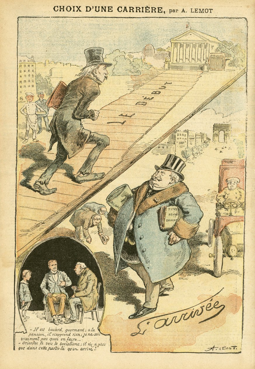 Ilustrace Achille Lemot (1846-1909) v Le Pelerin od Achille Lemot