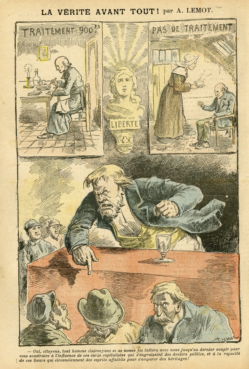 Ilustrace Achille Lemot (1846-1909) v Le Pelerin od Achille Lemot