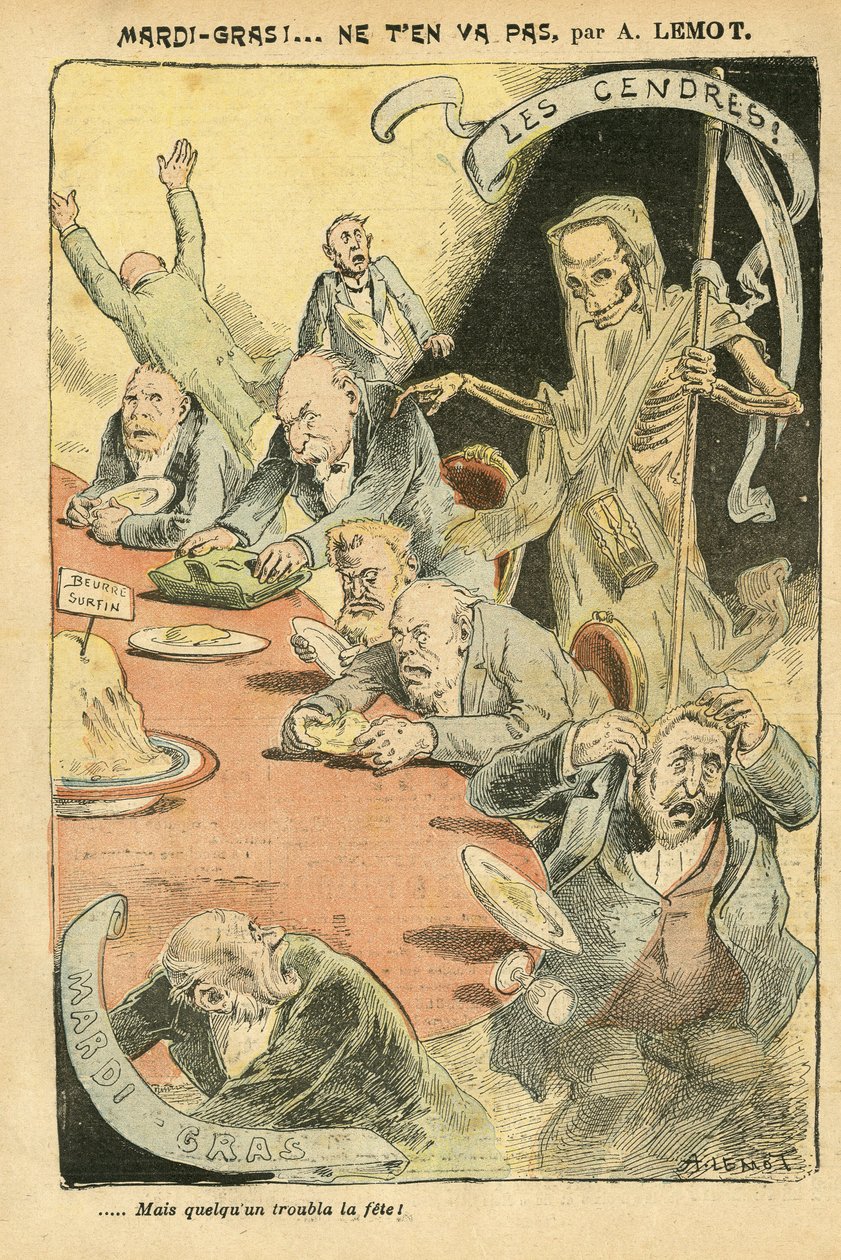 Ilustrace Achille Lemot (1846-1909) v Le Pelerin od Achille Lemot