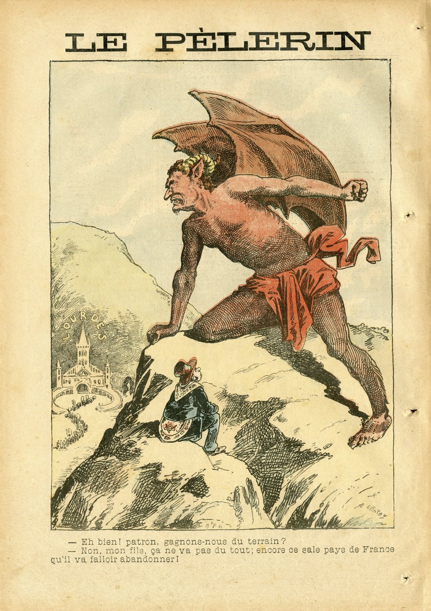 Ilustrace Achille Lemot (1846-1909) v Le Pelerin od Achille Lemot