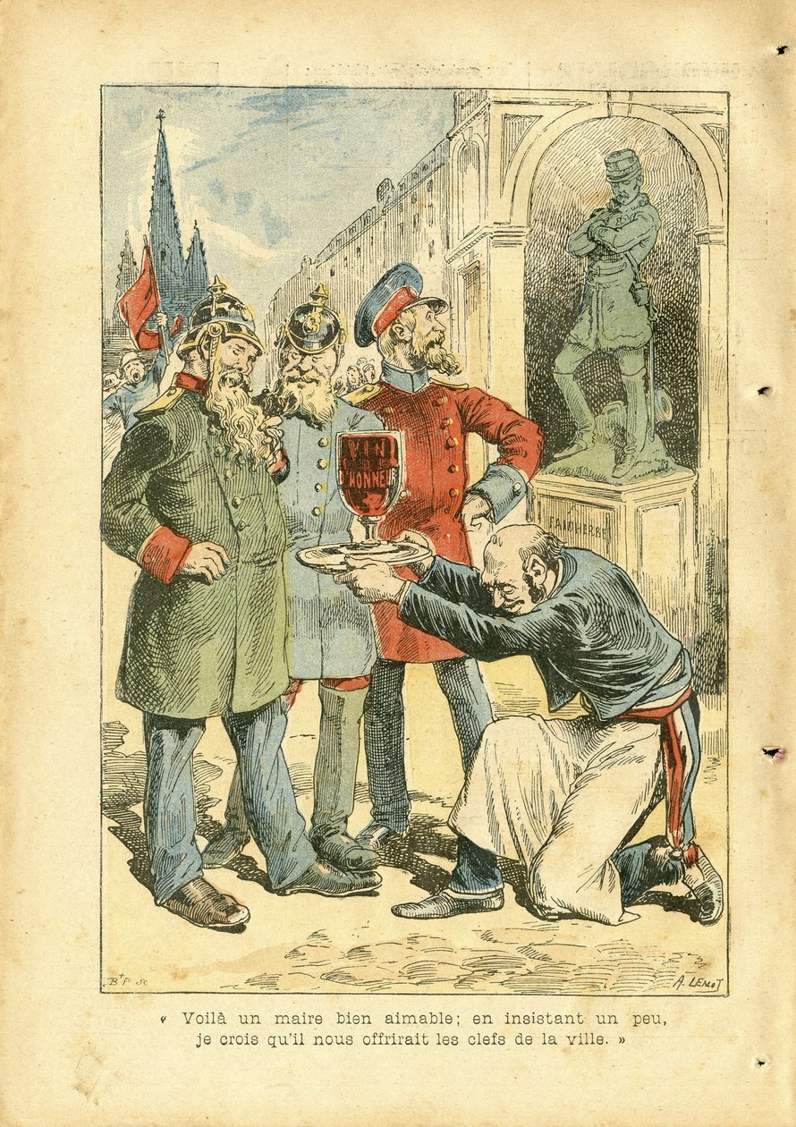 Ilustrace Achille Lemot (1846-1909) v Le Pelerin od Achille Lemot