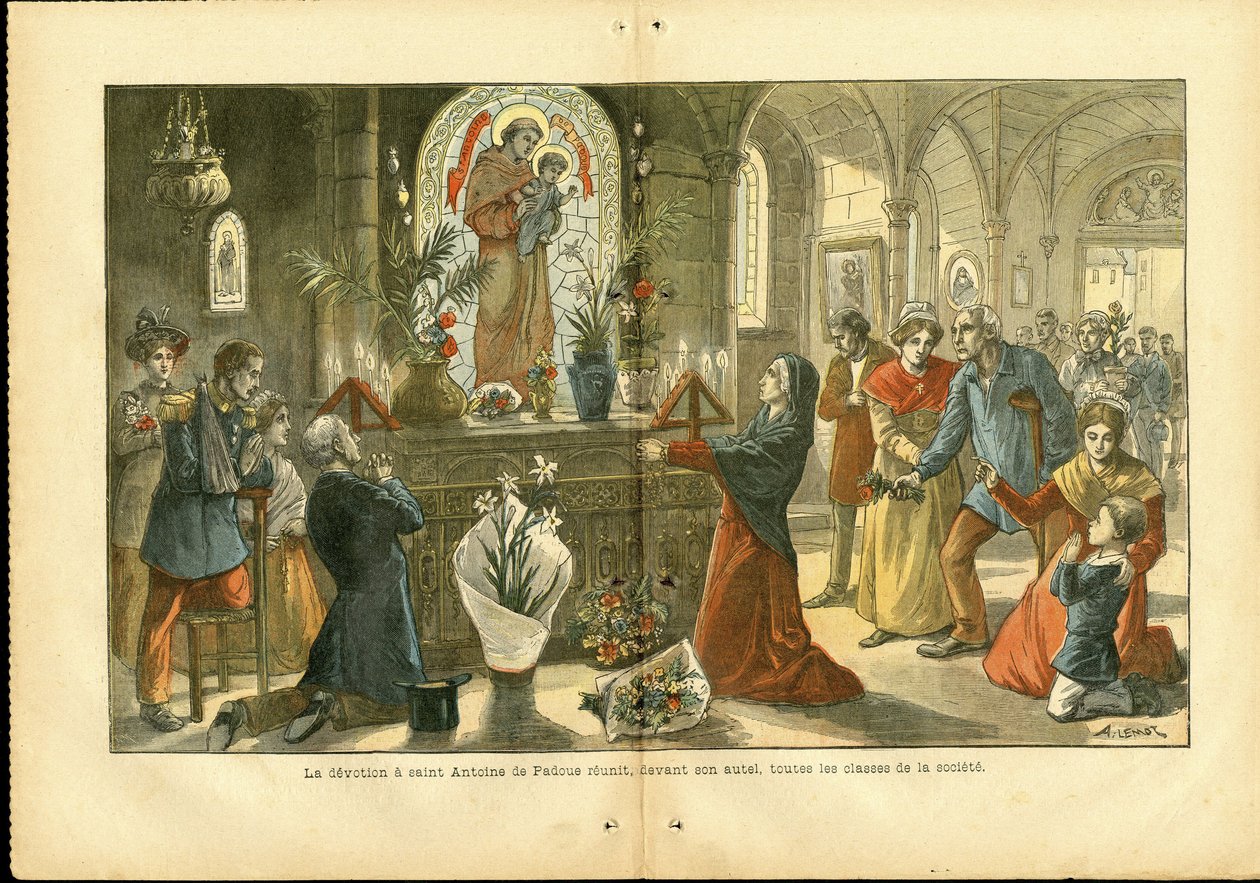 Ilustrace Achille Lemot (1846-1909) v Le Pelerin od Achille Lemot