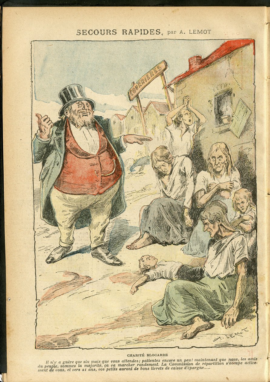 Ilustrace Achille Lemot (1846-1909) v Le Pelerin od Achille Lemot
