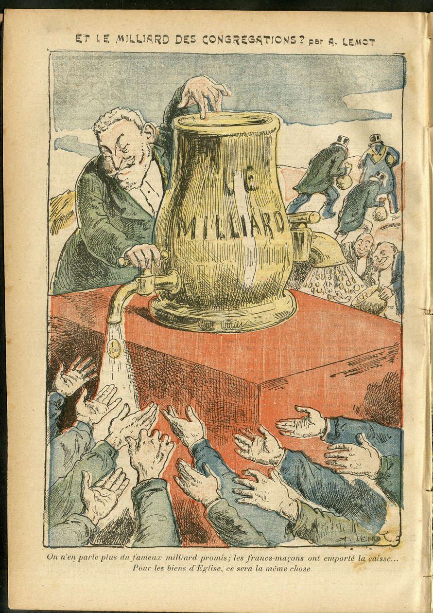 Ilustrace Achille Lemot (1846-1909) v Le Pelerin od Achille Lemot