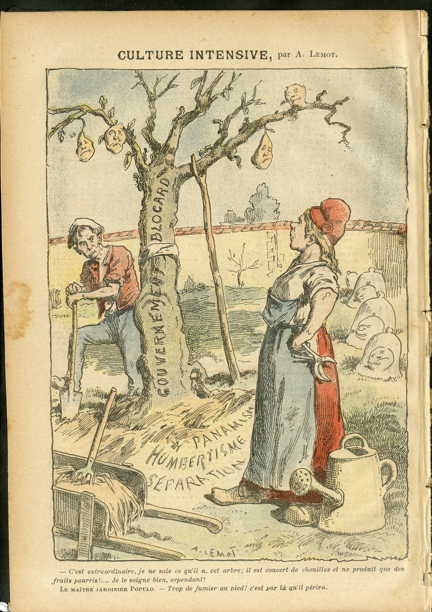 Ilustrace Achille Lemot (1846-1909) v Le Pelerin od Achille Lemot