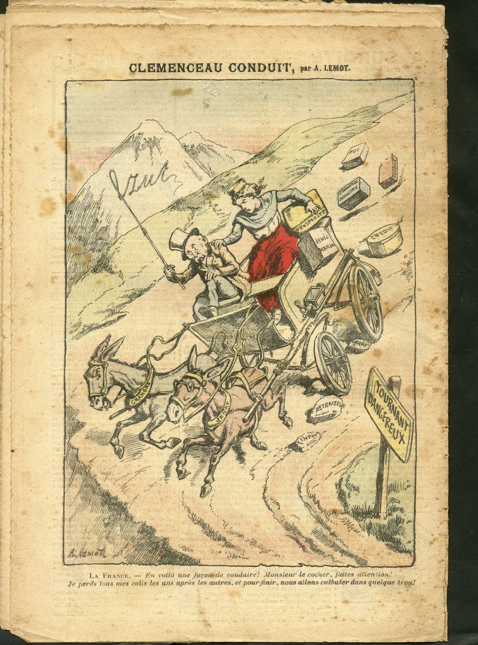 Ilustrace Achille Lemot (1846-1909) v Le Pelerin od Achille Lemot
