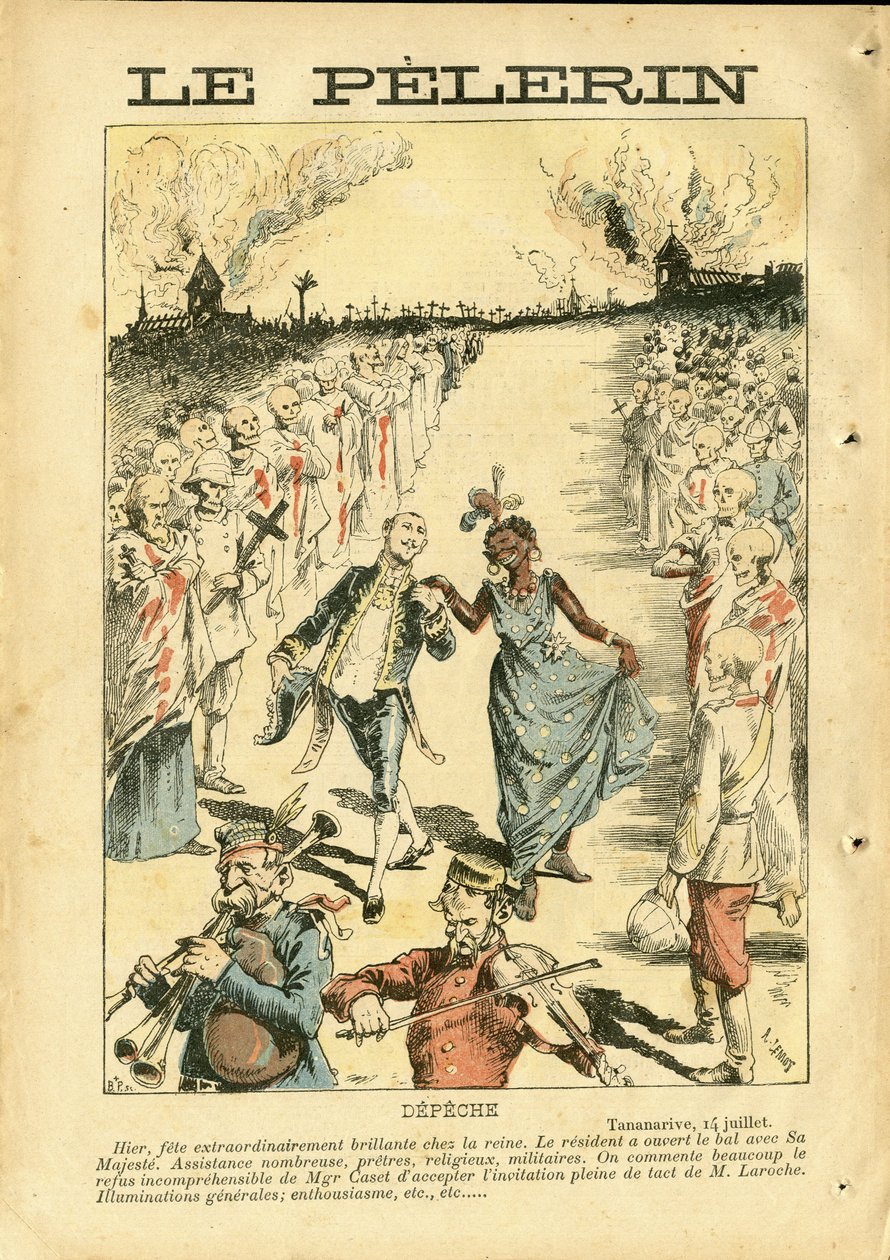 Ilustrace Achille Lemot (1846-1909) v Le Pelerin od Achille Lemot
