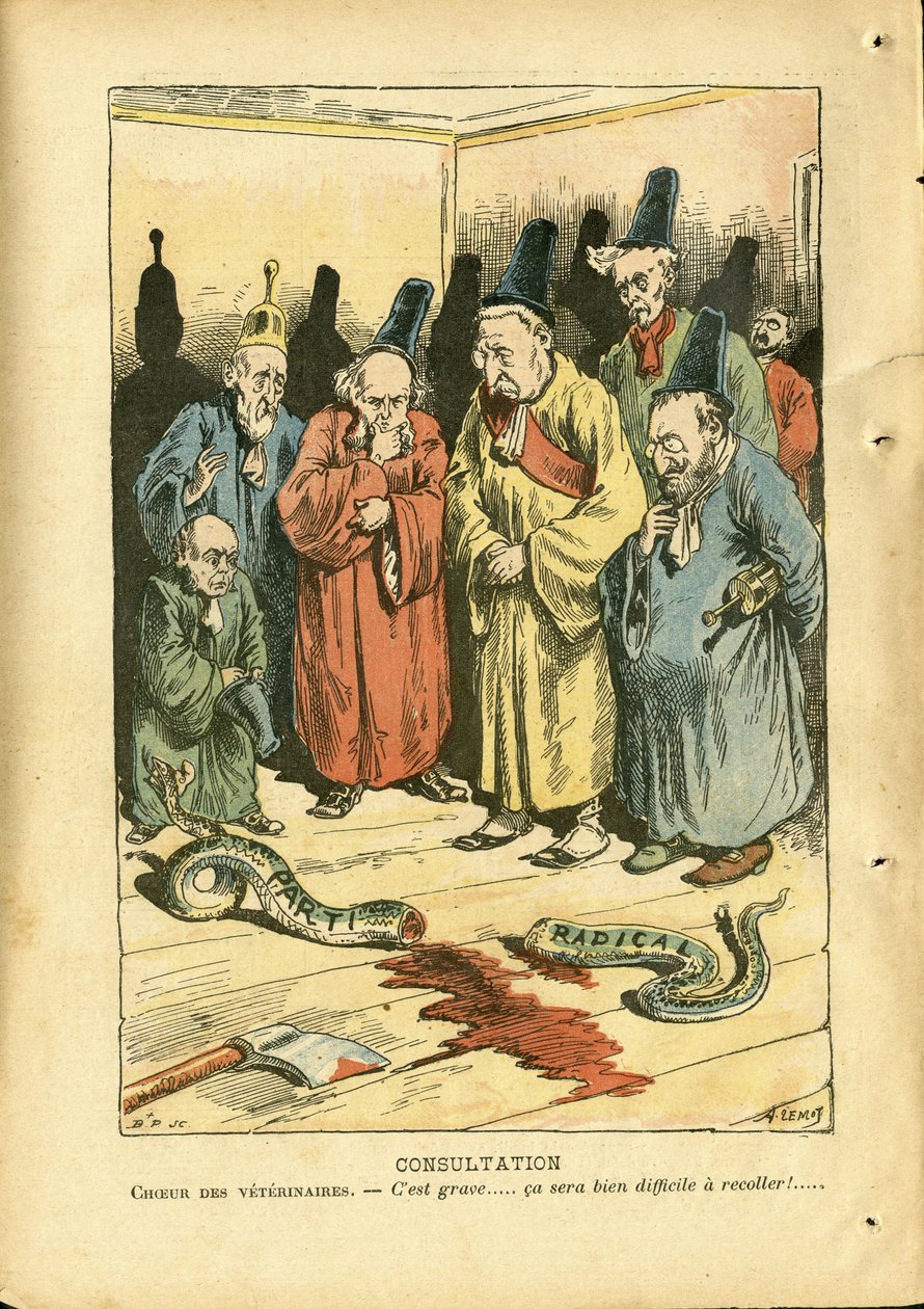 Ilustrace Achille Lemot (1846-1909) v Le Pelerin od Achille Lemot