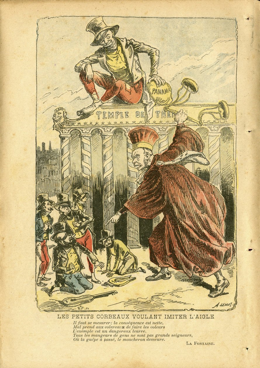 Ilustrace Achille Lemot (1846-1909) v Le Pelerin od Achille Lemot