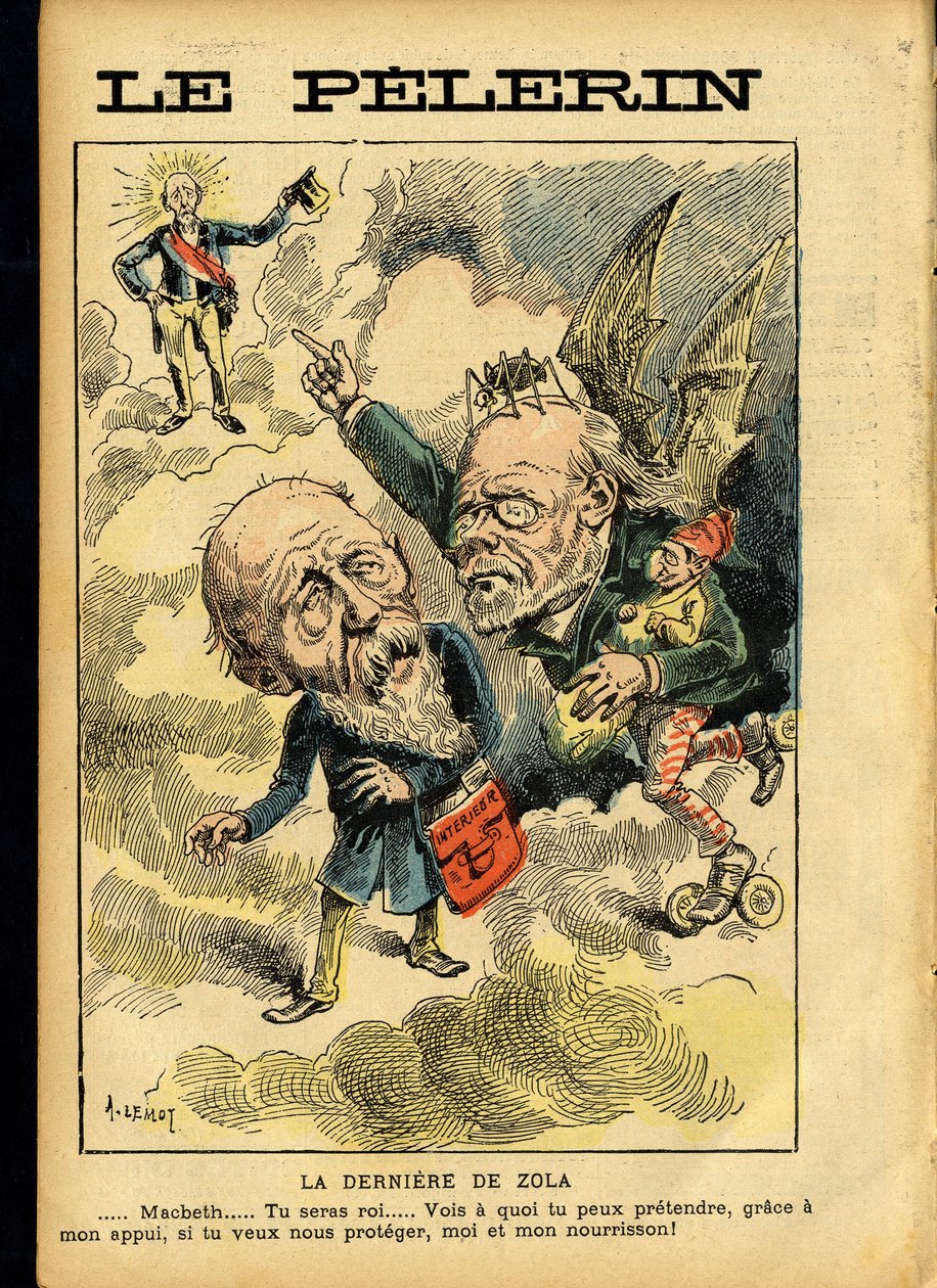Ilustrace Achille Lemot (1846-1909) v Le Pelerin od Achille Lemot