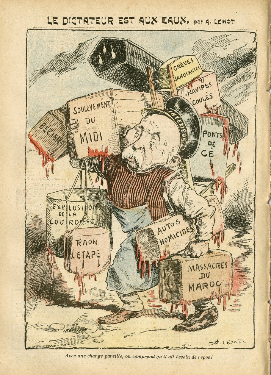 Ilustrace Achille Lemota (1846-1909) v Le Pelerin od Achille Lemot