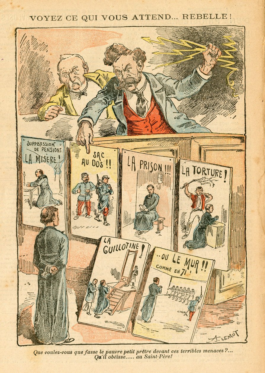 Le Pelerin, Satirický v barvách od Achille Lemot