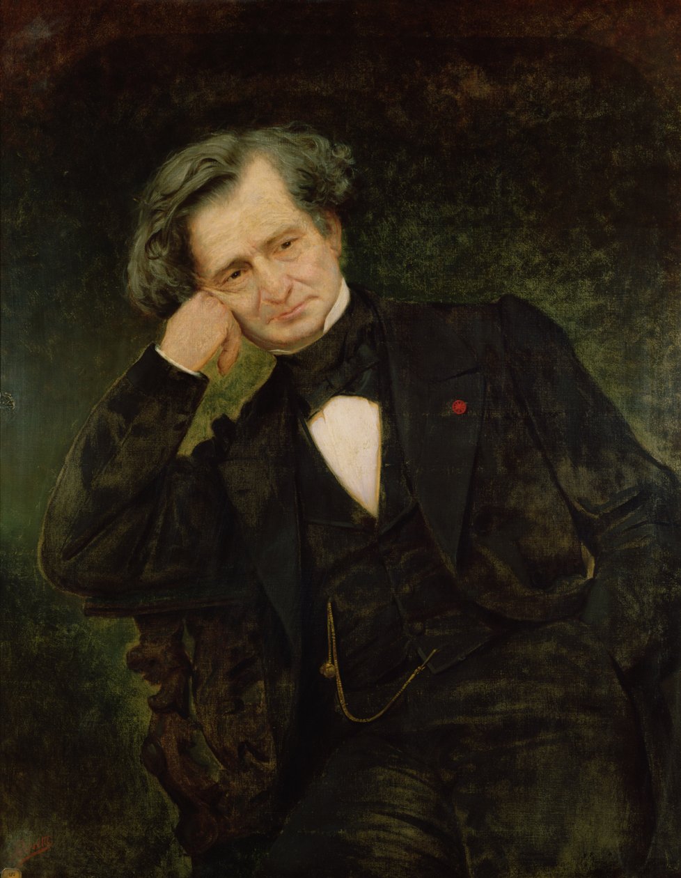 Portrét Hectora Berlioze (1803-69) od Achille Peretti