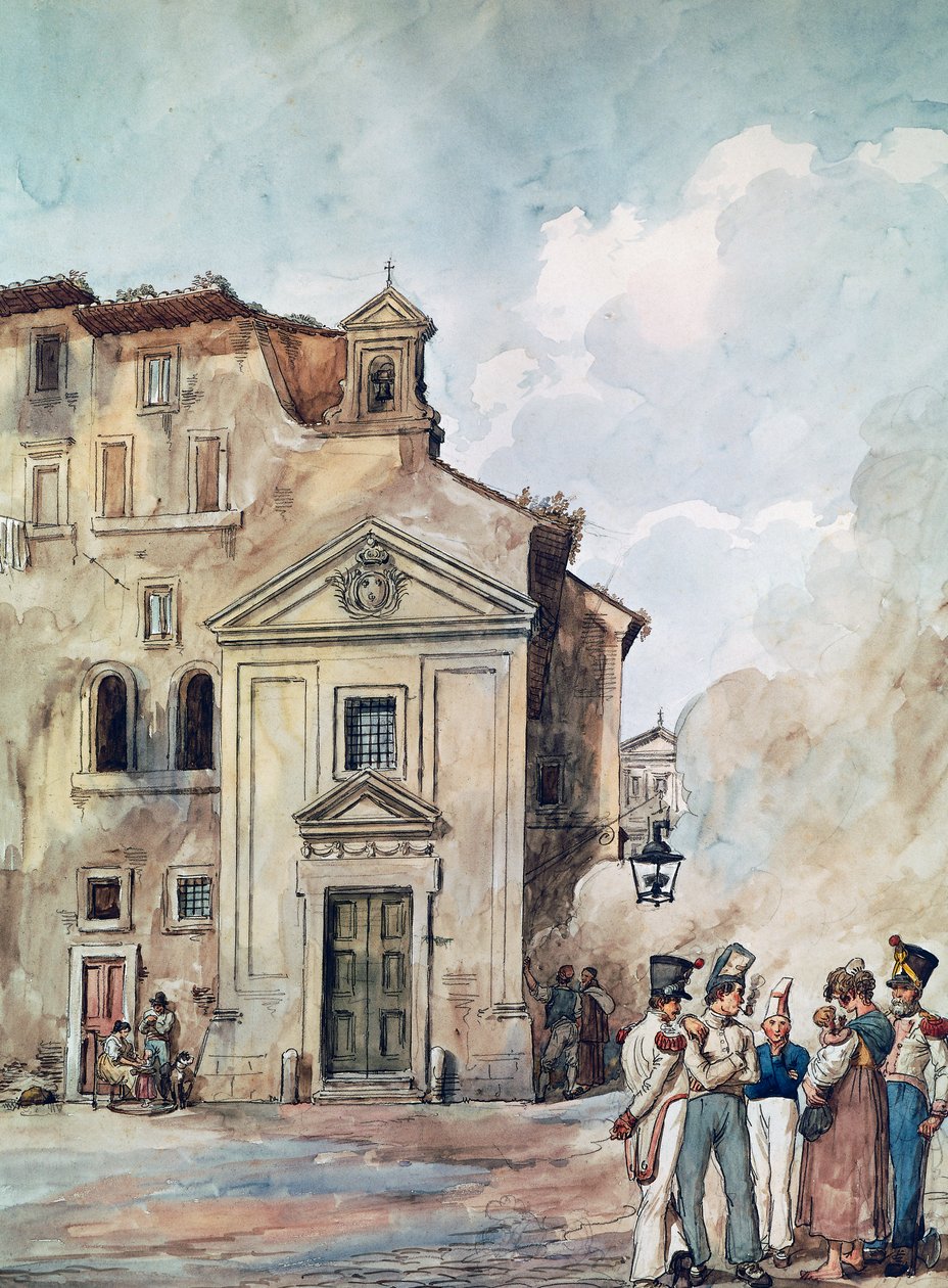Kostel čtyř národů v Římě, Achille Pinelli (1809-1841), Itálie od Achille Pinelli