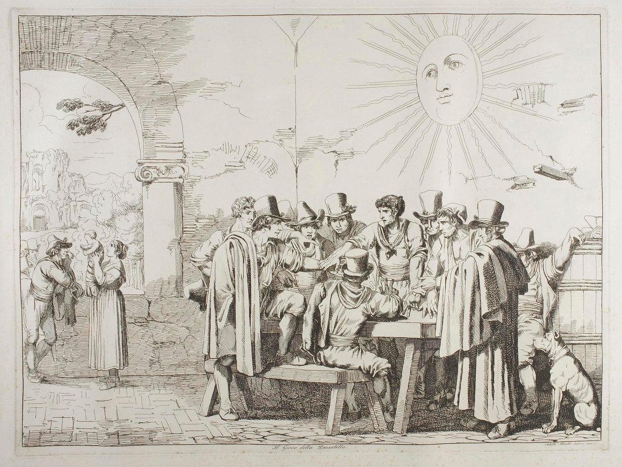 Hra pasatella od Achille Pinelli