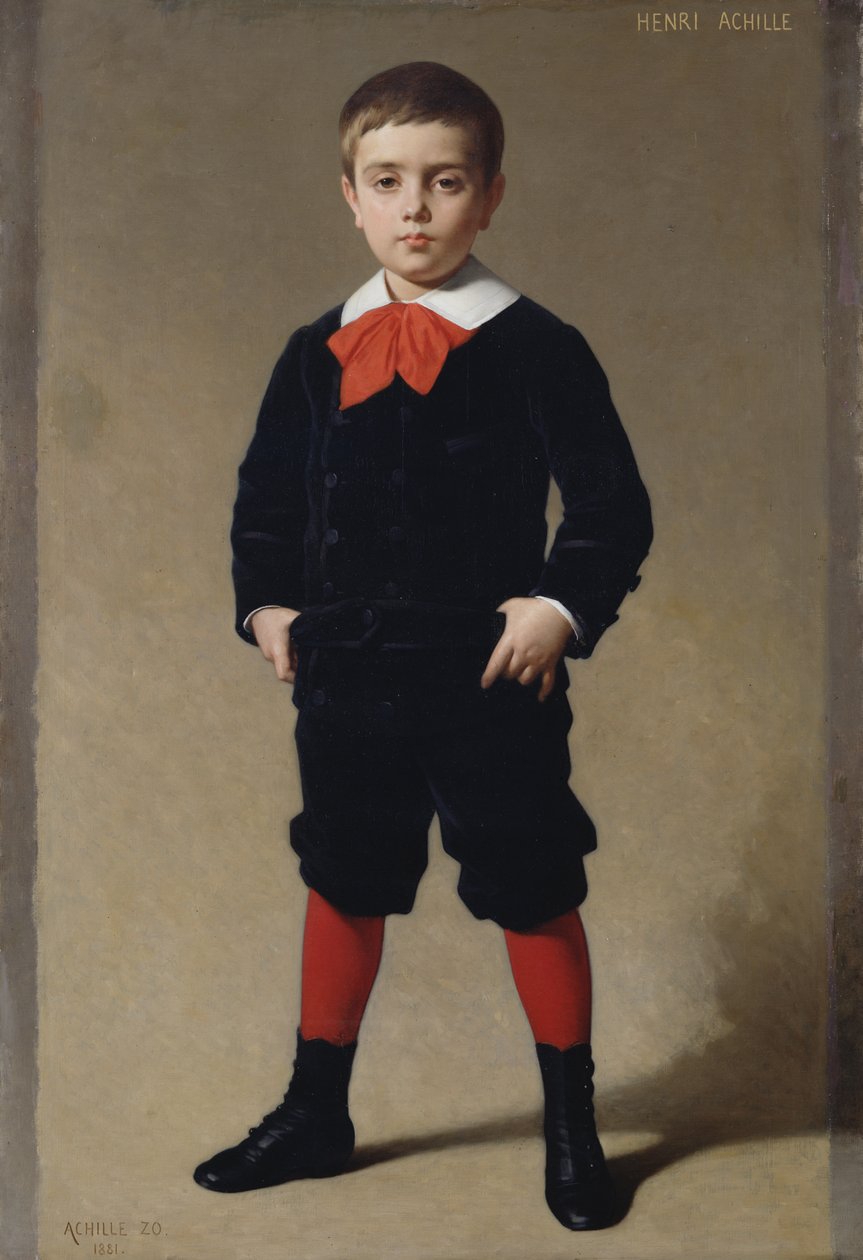 Portrét Henriho Achilla, umělcova syna, 1881 od Achille Zo