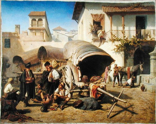 Posada San Rafael, Cordoba, kolem roku 1861 od Achille Zo