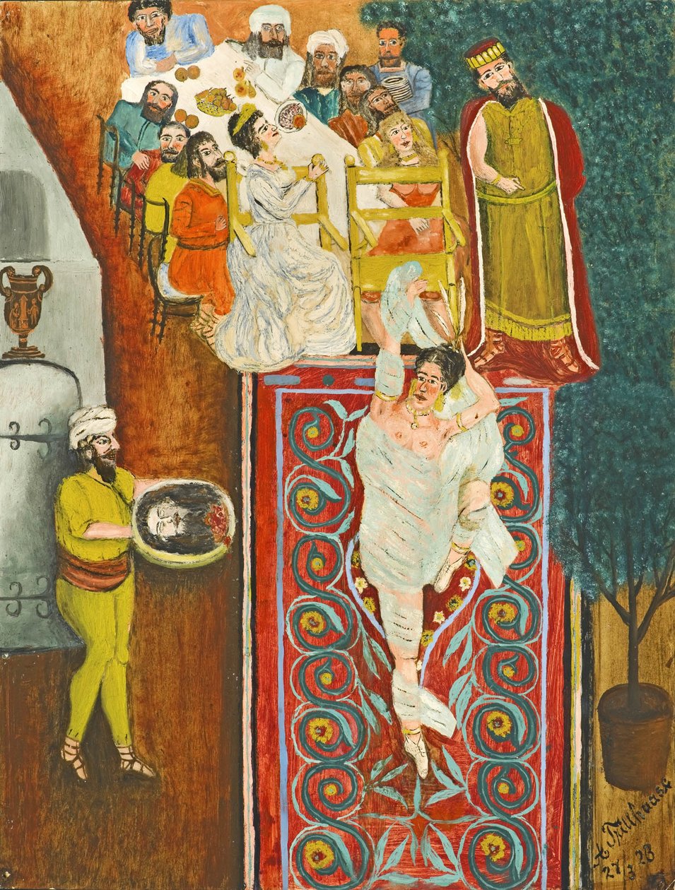 Salome a hlava Jana Křtitele od Adalbert Trillhaase