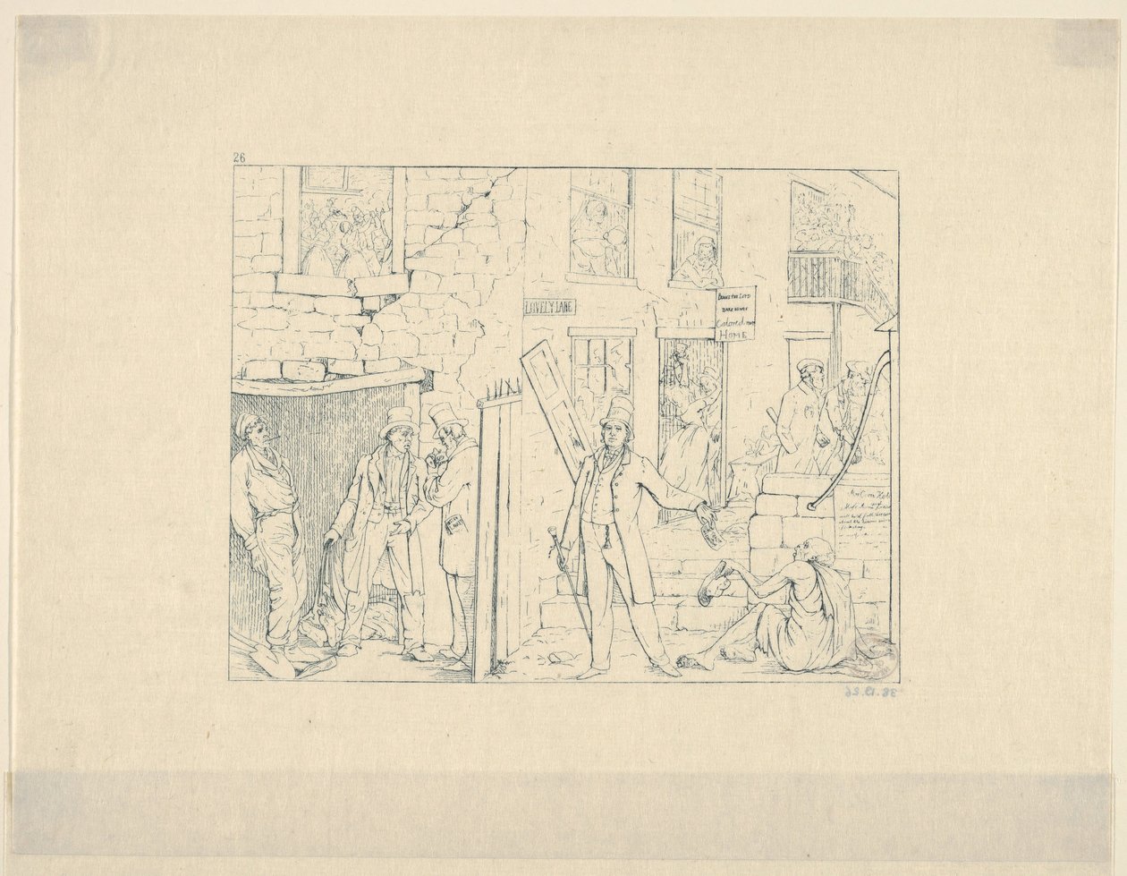 Svobodní černoši na severu z Konfederačních válečných leptů, 1861-63. od Adalbert John Volck
