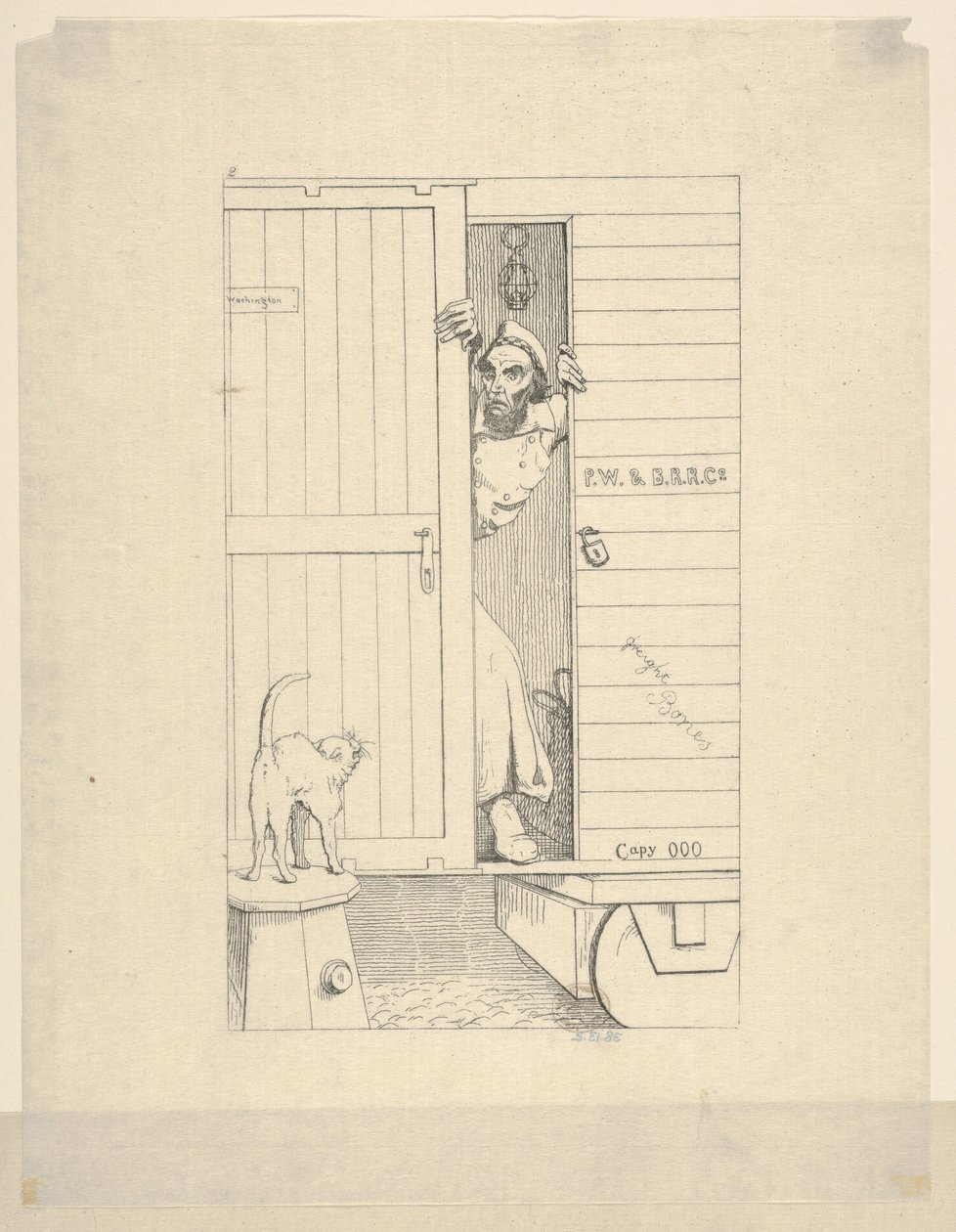 Průchod přes Baltimore z Konfederačních válečných leptů, 1861-63. od Adalbert John Volck