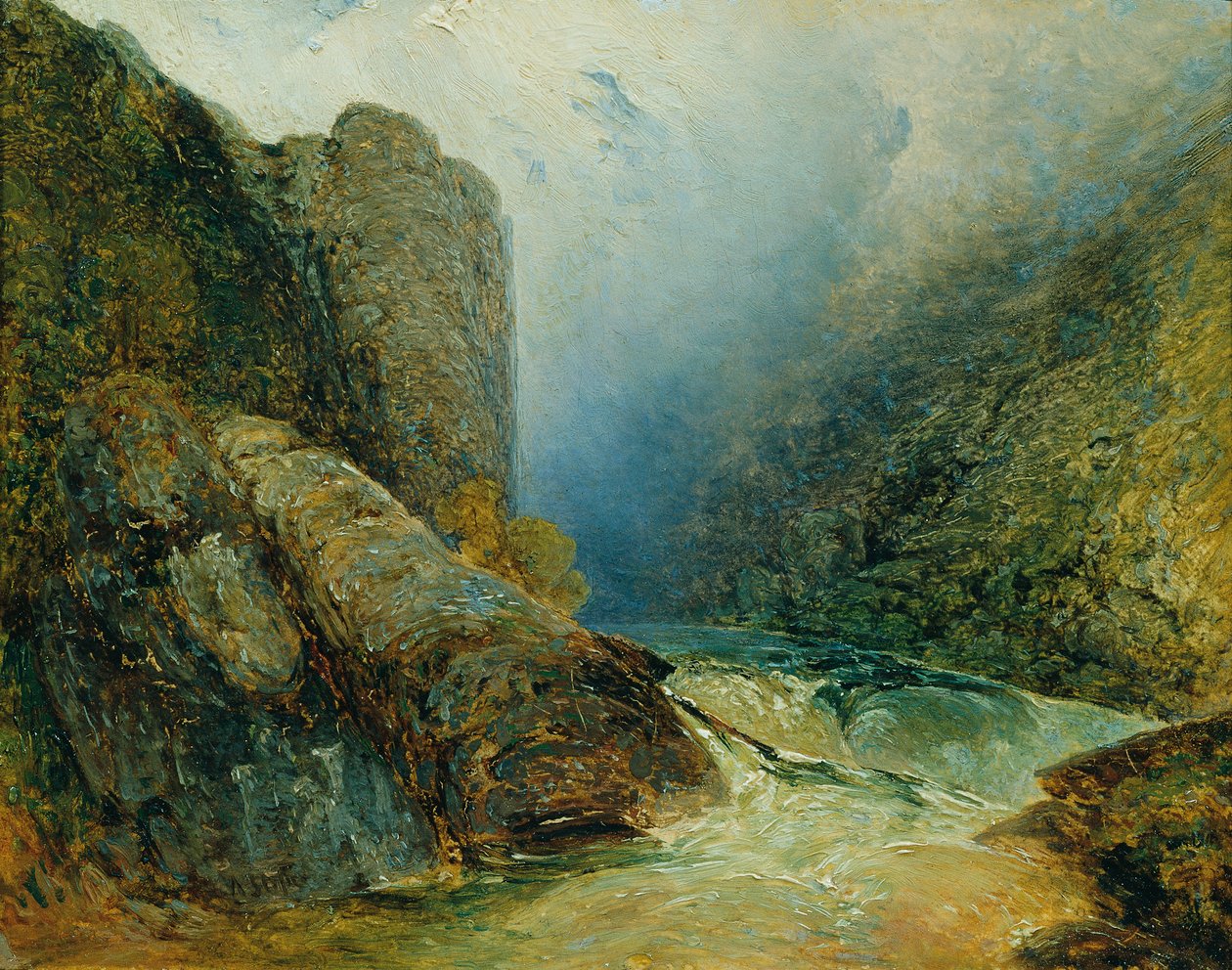 Teufelsmauer u Hohenfurtu (Kienberg) od Adalbert Stifter