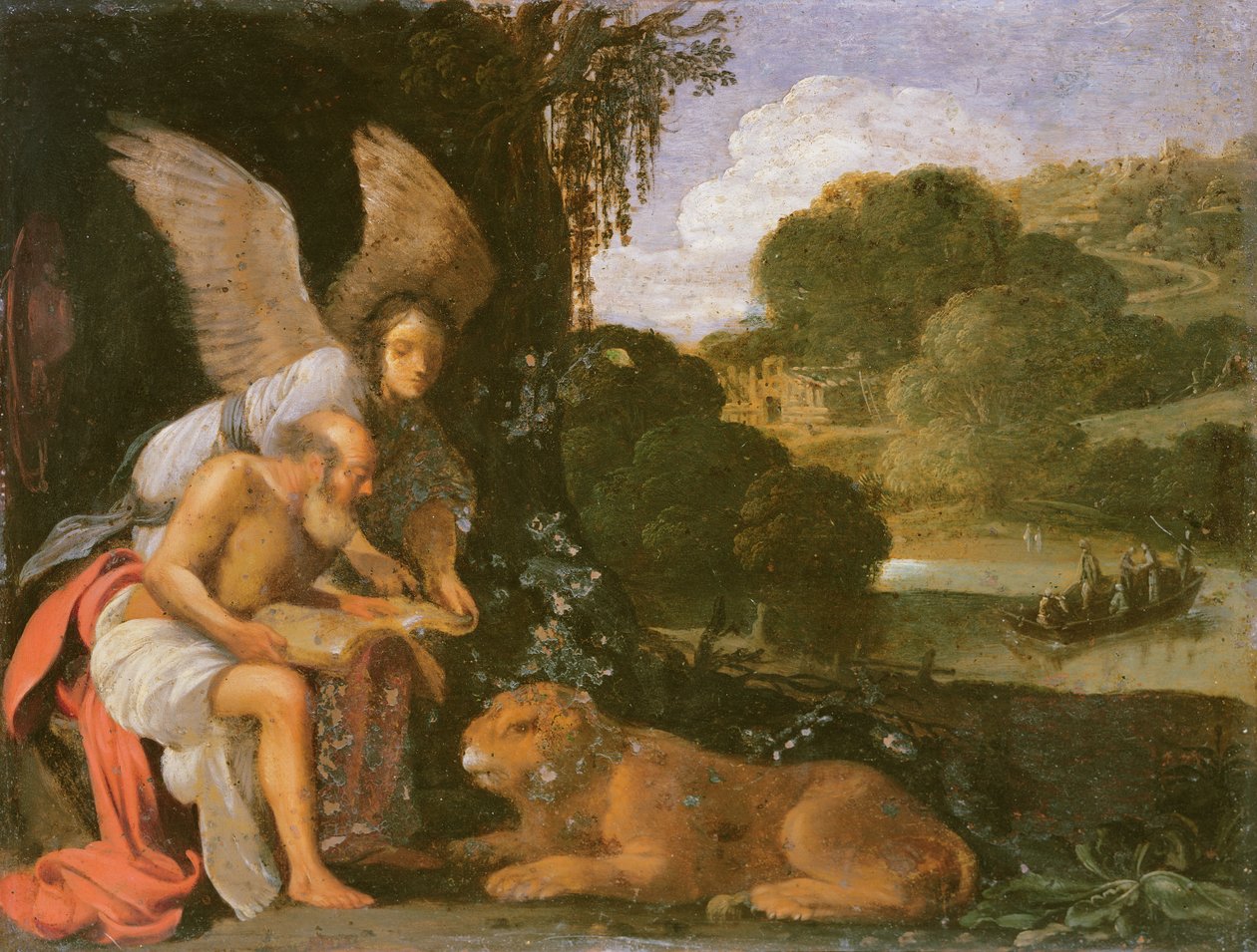 Svatý Jeroným v divočině od Adam Elsheimer