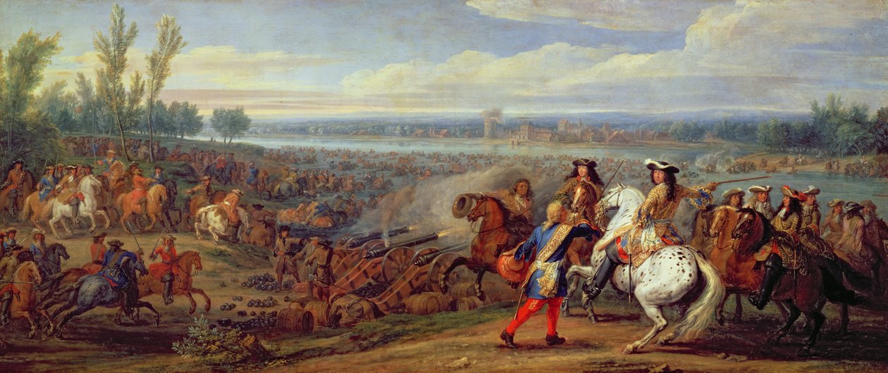 Překročení Rýna, 12. června 1672 od Adam Frans van der Meulen