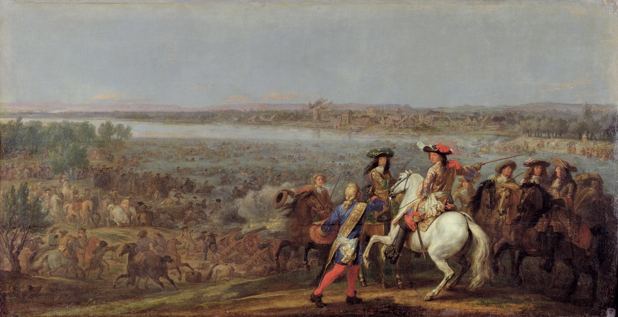Přechod přes Rýn, 12. června 1672 od Adam Frans van der Meulen