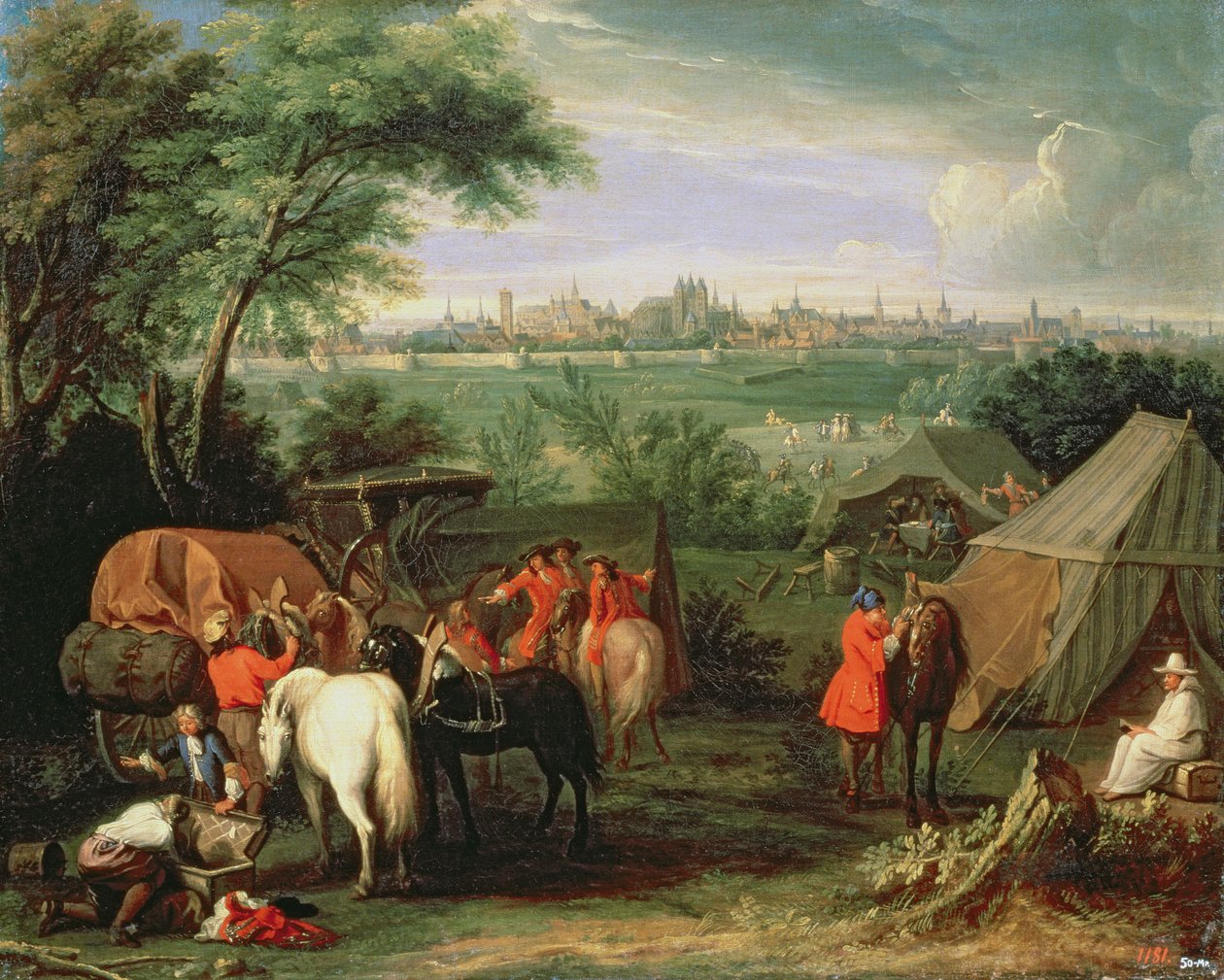 Obléhání Tournai Ludvíkem XIV od Adam Frans van der Meulen