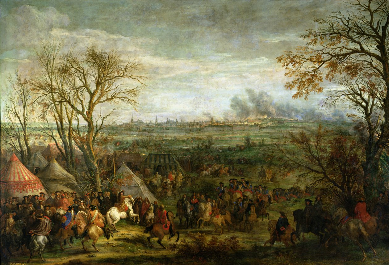 Dobytí Cambrai v roce 1677 Ludvíkem XIV. (1638-1715), konec 17. od Adam Frans van der Meulen