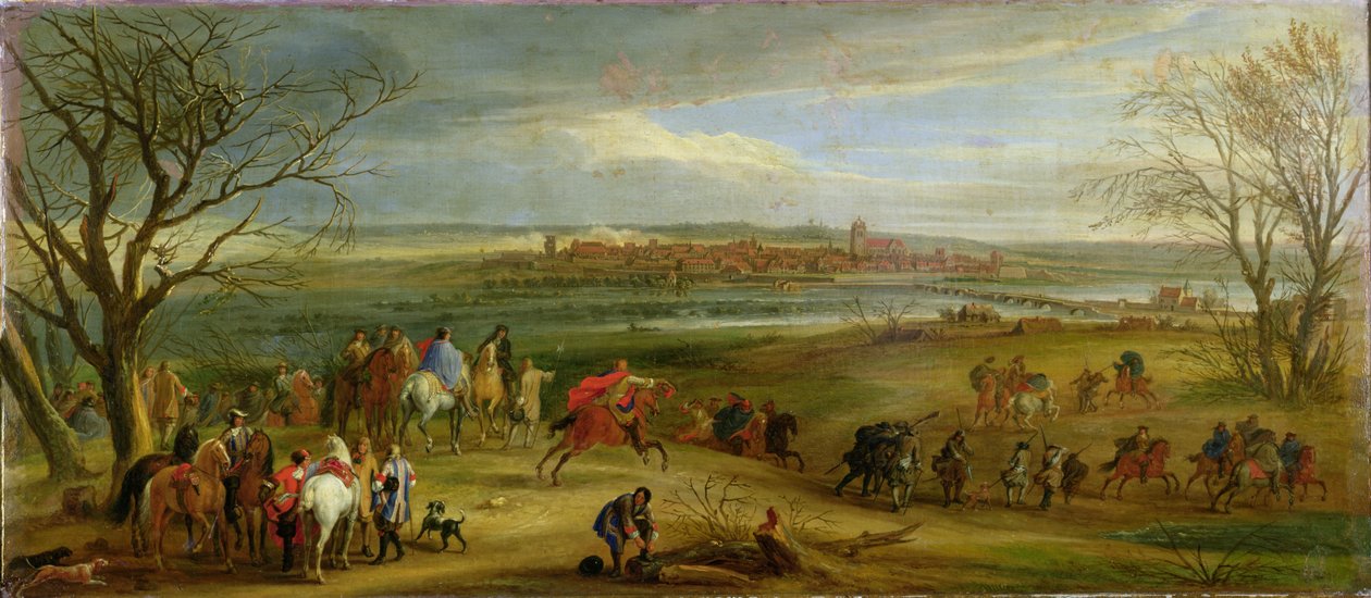 Pohled na obléhání Dole, 14. února 1668, po roce 1668 od Adam Frans van der Meulen