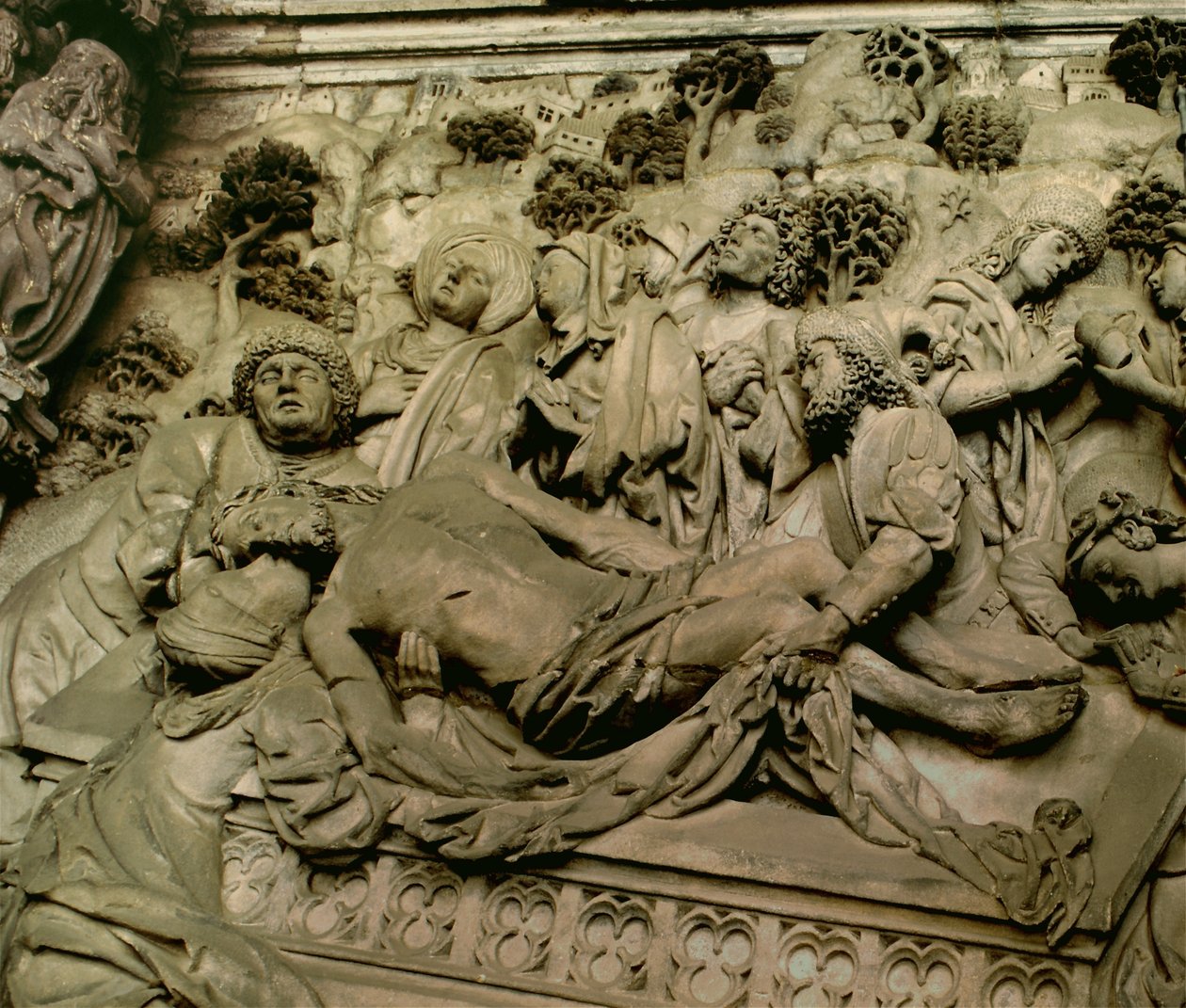 Pohřeb Krista, detail Schreyerova památníku, kolem roku 1490 od Adam Kraft