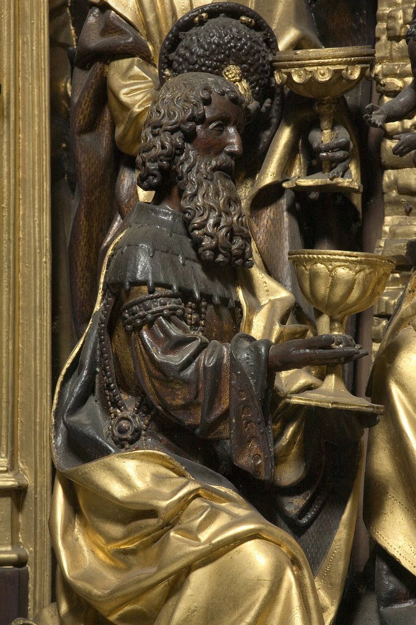 Klanění tří králů, detail od Adam Kraft