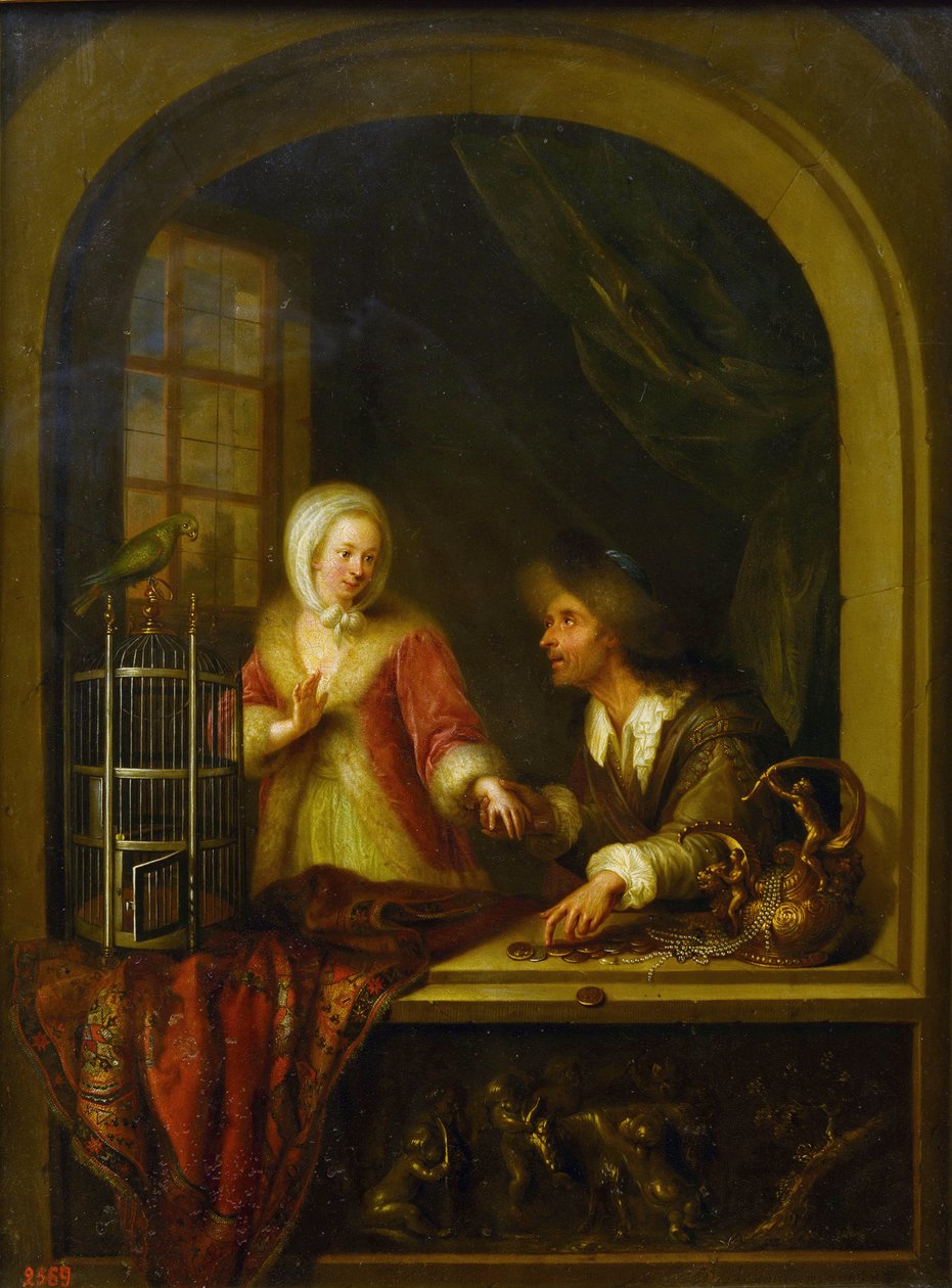 Svůdce par Braun, Adam (1748-1827). Olej na plátně od Adam Braun