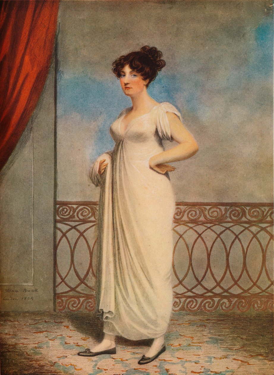 Portrét dámy, 1804 od Adam Buck