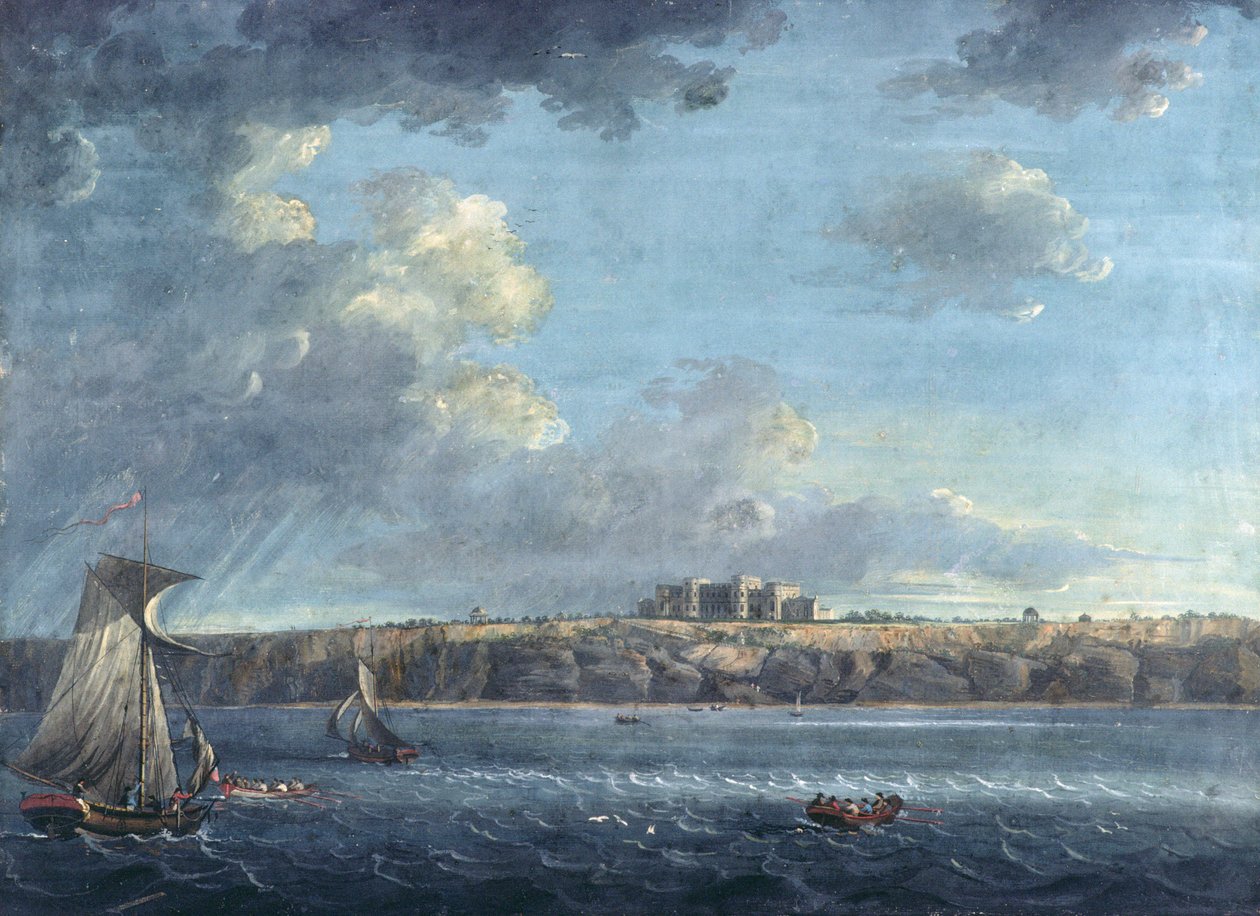 Highcliffe, poblíž Christchurch, od moře od Adam Callander