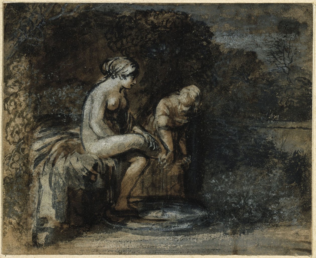 Batšeba v lázni od Adam Elsheimer