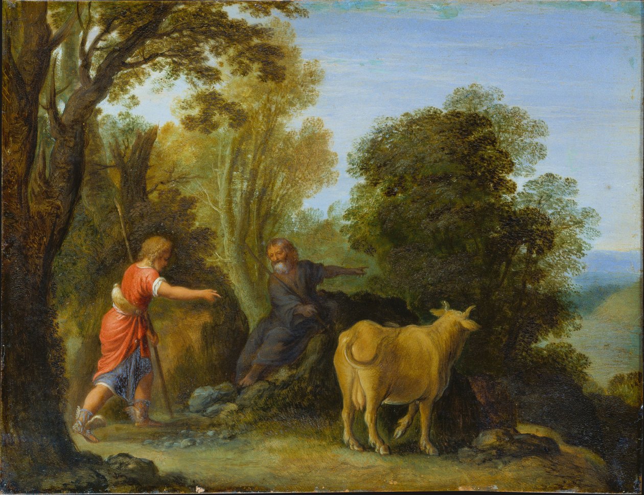 Rtuť a Battus od Adam Elsheimer