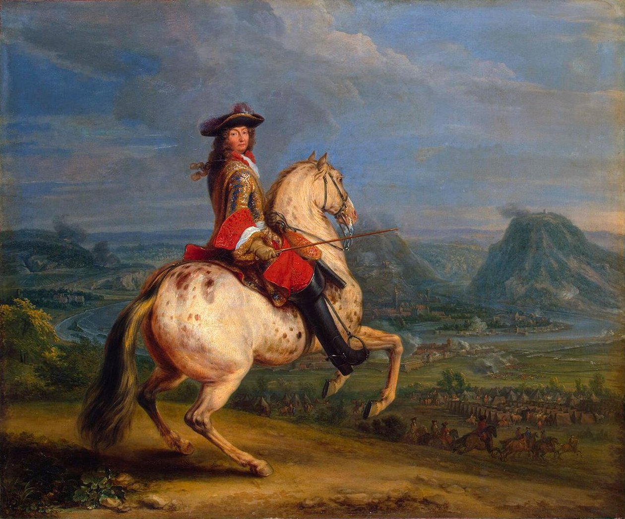 Ludvík XIV. při dobytí Besançonu, 1674. od Adam Frans Meulen van der