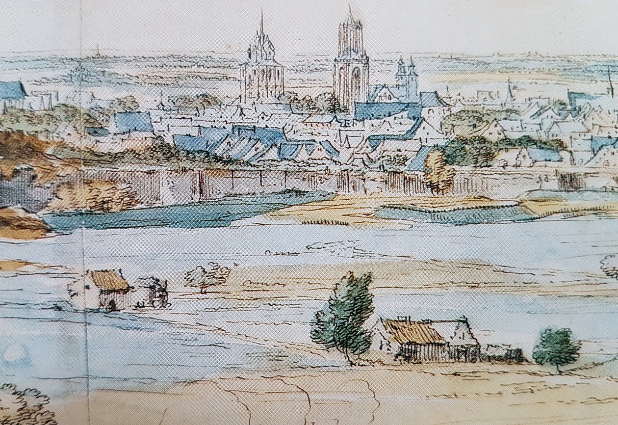 Pohled na Maastricht (A F vd Meulen, 1673), detail 2 od Adam Frans van der Meulen
